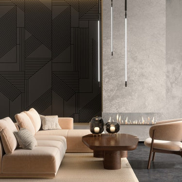 Falipanel Diagonale Large Nero 50 x 280 cm