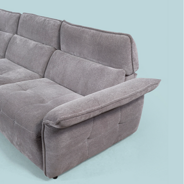 COMO moduláris sarokkanapé világosszürke