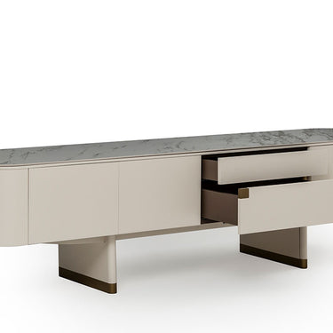 DELTA TV szekrény ekrü gold 208 cm