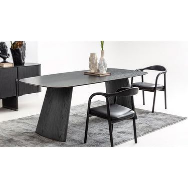 DELTA étkezőasztal fekete több méretben