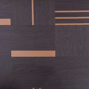 Sötét kávébarna geometrikus intarzia LSB melamin dekorpanel – DH-D0004, 122 × 275 cm
