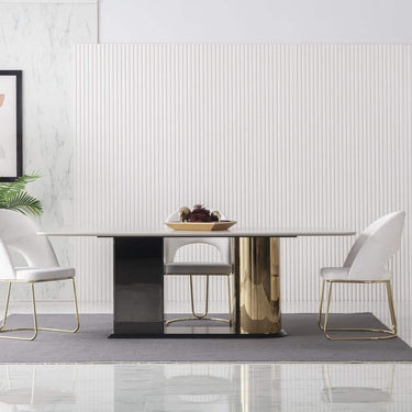 Octo étkezőasztal krém-arany 220 cm