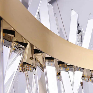 Díva “C” függőlámpa arany-kristály