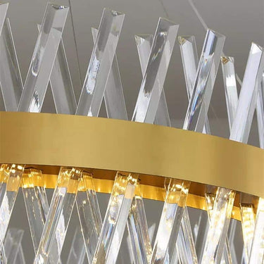 Díva mennyezeti lámpa arany- kristály 80 cm