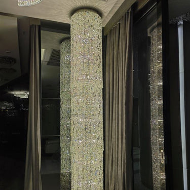 ELL függőlámpa oszlop kristály-arany 230 cm