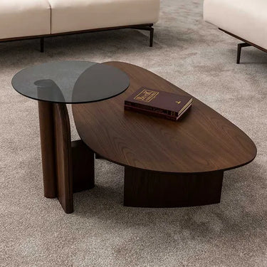 Mateo dohányzóasztal sötétbarna