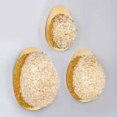 BERIL ovális falikar arany-kristály