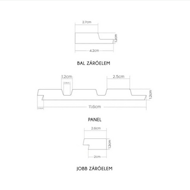 VERSAL falpanel fehér