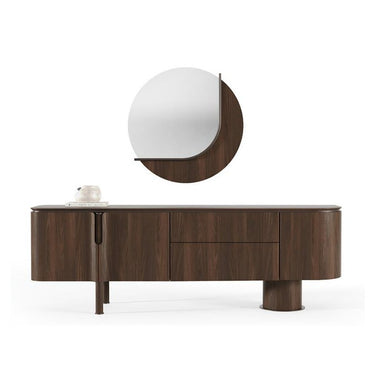 FORESTA tálalószekrény 235 cm sötétbarna