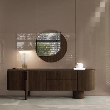 FORESTA tálalószekrény 235 cm sötétbarna