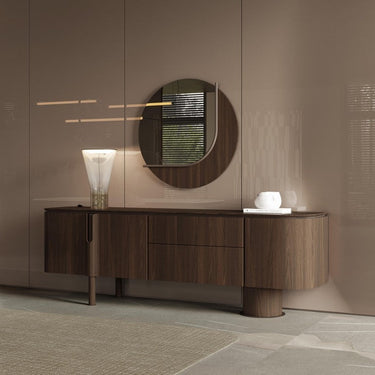 FORESTA tálalószekrény 235 cm sötétbarna