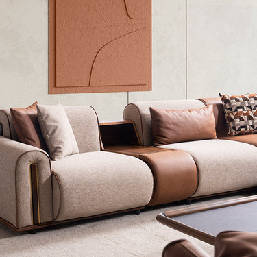 Grande sarokkanapé világosbarna