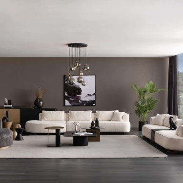 Grande lerakóasztal fekete-arany