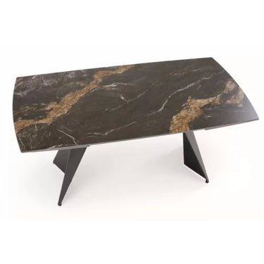 Armani bővíthető étkezőasztal fekete (165-241cm)