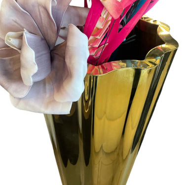 WAVE váza arany több méretben (kiállított)