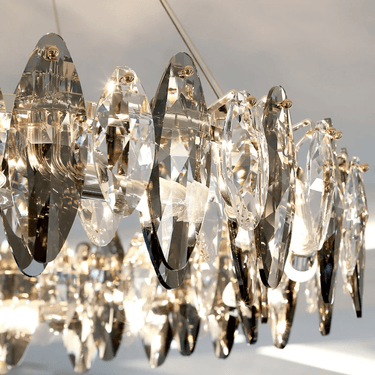 Beverly függesztett lámpa arany-füst üveg 50 cm