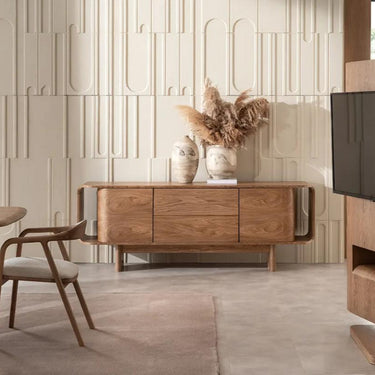 Soho tálalószekrény 210 cm világosbarna