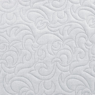 Len vászon szerkezetű préselt mintás ágytakaró Ezüst 220x240 cm
