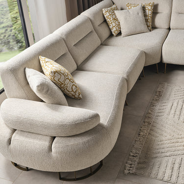 Lotus sarokkanapé kanapé krém