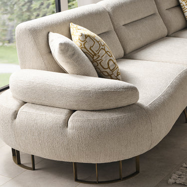 Lotus sarokkanapé kanapé krém