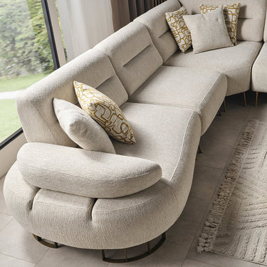 Lotus sarokkanapé kanapé krém