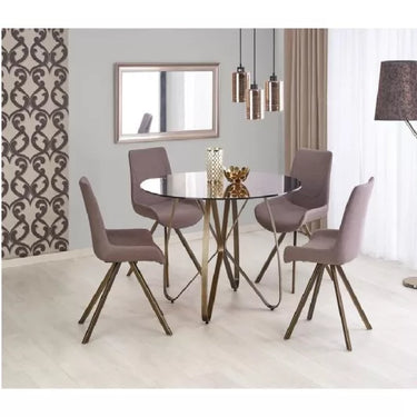 Ludo Asztal 120 cm Barna-Antik Arany