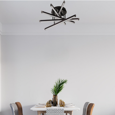 VECTRA 5 LED-es mennyezeti lámpa fekete