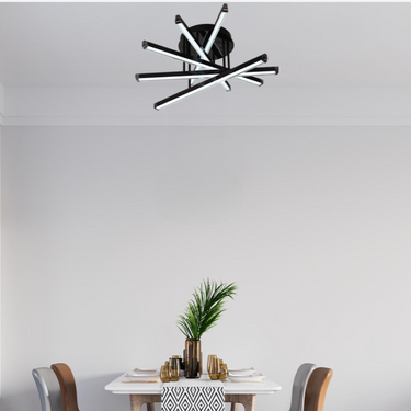 VECTRA 5 LED-es mennyezeti lámpa fekete