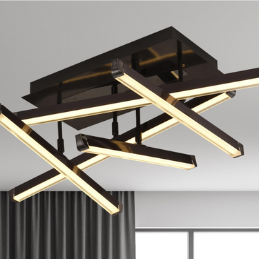 ARDEN 5 LED-es mennyezeti lámpa fekete