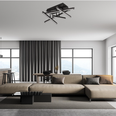 ARDEN 5 LED-es mennyezeti lámpa fekete