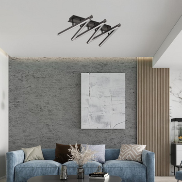 ARDEN 6 LED-es mennyezeti lámpa fekete