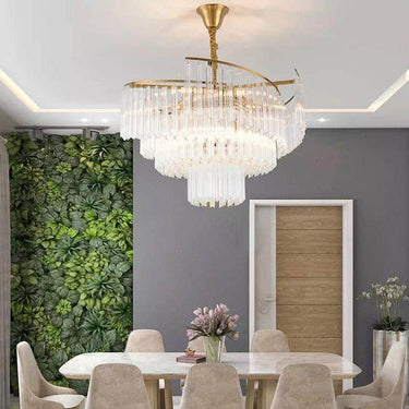 Norah mennyezeti lámpa arany-kristály 60 cm (kiállított)