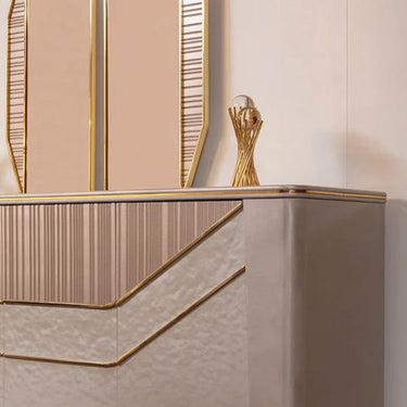 BENTLEY tálalószekrény tükörrel bézs