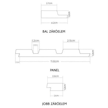 ASTI Oak Craft balos falpanel végzáró dió