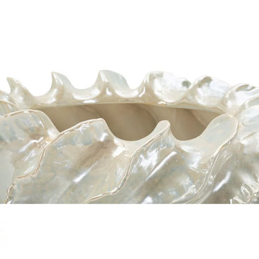 Pearl kaspó gyögyház fehér ø 43x16 cm