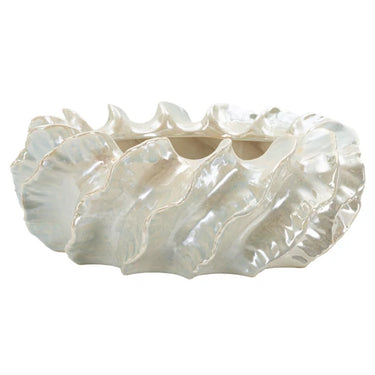 Pearl kaspó gyögyház fehér ø 43x16 cm