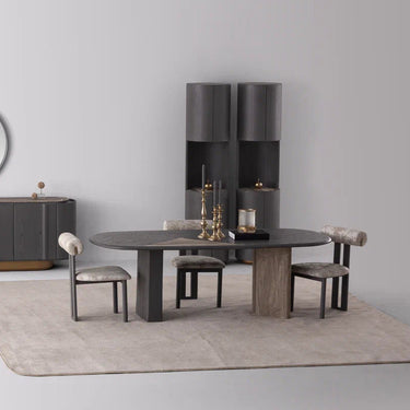 NEW ZEN étkezőasztal sötétszürke