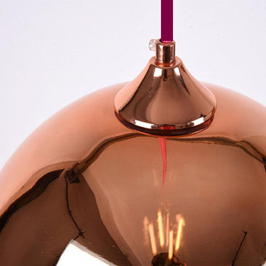 ARIA üveggömb függőlámpa rozéarany 20 cm