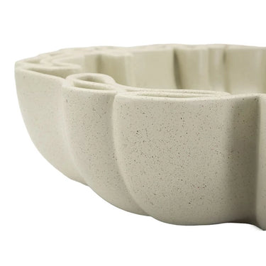 Stons tál krémszín 40,5x38,5x9,5 cm