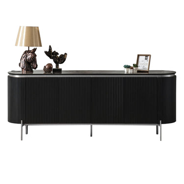 Tesla Black tálalószekrény 208 cm