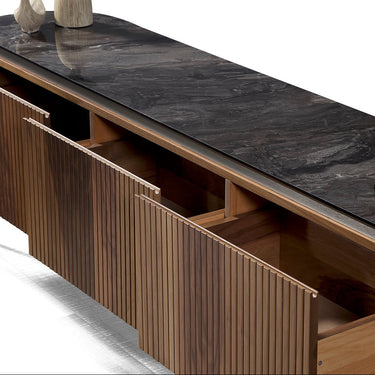 Tesla Walnut TV szekrény 208 cm