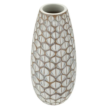 Tibit gyanta váza törtfehér ø 20x45,5 cm