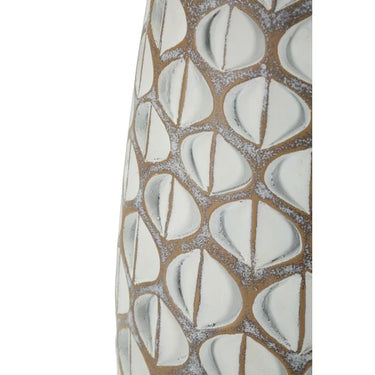 Tibit gyanta váza törtfehér ø 20x45,5 cm