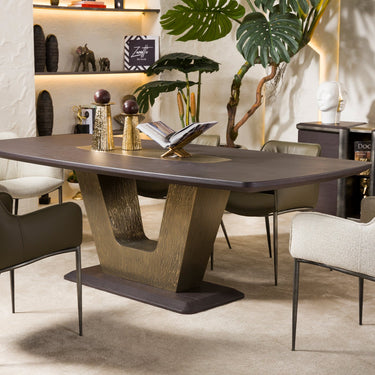 TORINO étkezőasztal sötét diófa