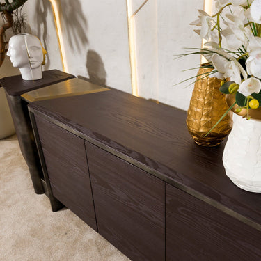 TORINO konzolasztal sötétbarna