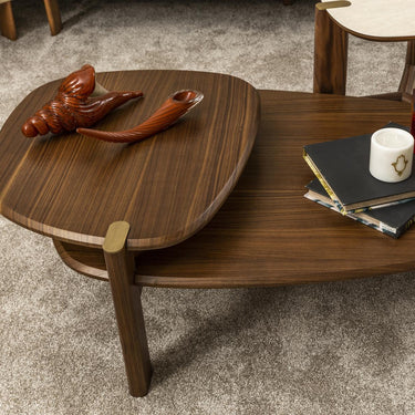 Atlas dohányzóasztal mogyoróbarna