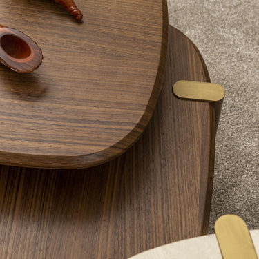 Atlas dohányzóasztal mogyoróbarna