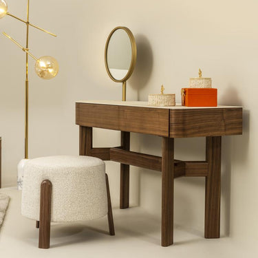 Atlas sminkasztal mogyoróbarna