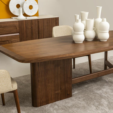 Atlas étkezőasztal mogyoróbarna 220 cm