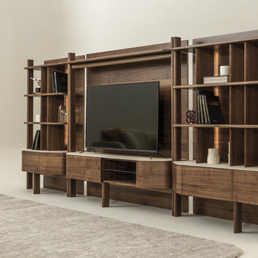 Atlas TV falpanel mogyoróbarna